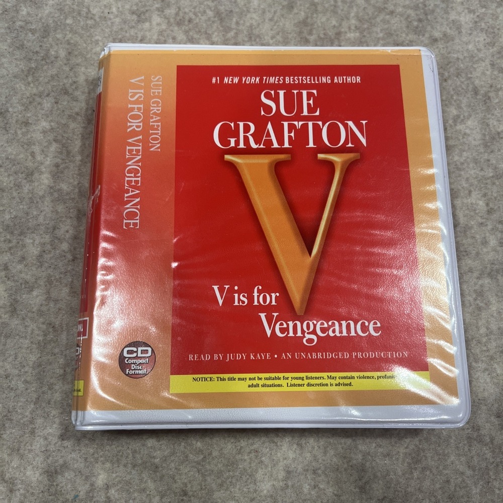 Sue‎ Grafton V is for Vengeance audiobook CD unabridged on 12 CDs EUC